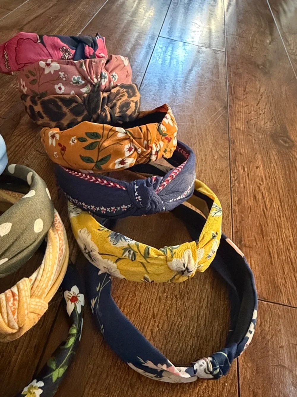 Assorted Floral & Patterned Knotted Headband Set - Mixed Colors
